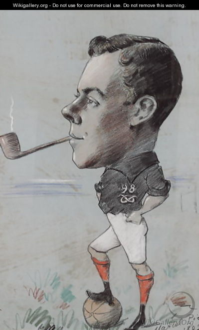 Pipe Smoking Footballer of the 98th North Staffordshire Regiment, 1892 - Marcel Pic