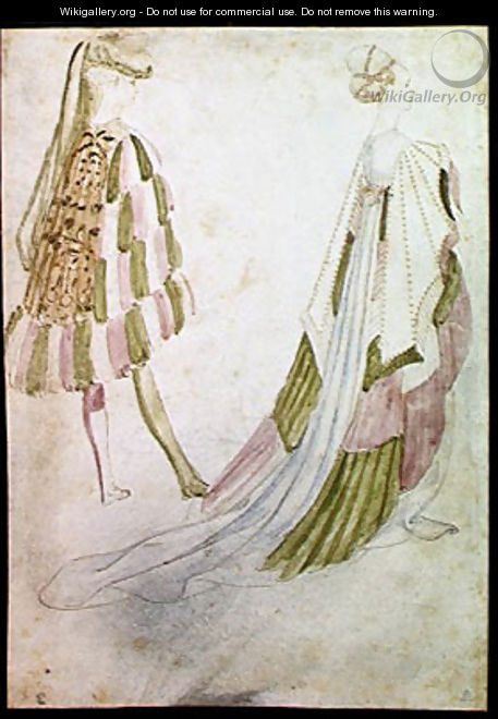 Gentleman and Lady in Court Costume - Antonio Pisano (Pisanello)