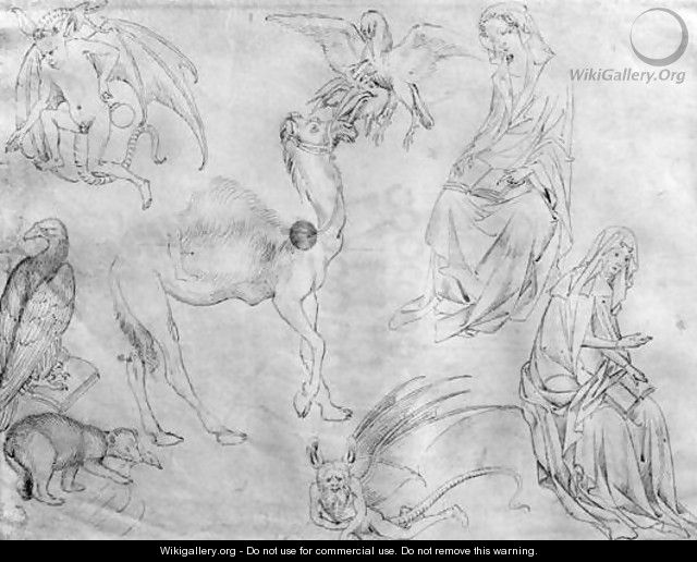 Sheet of studies, from the The Vallardi Album - Antonio Pisano (Pisanello)