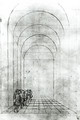 People under an Arch - Antonio Pisano (Pisanello)