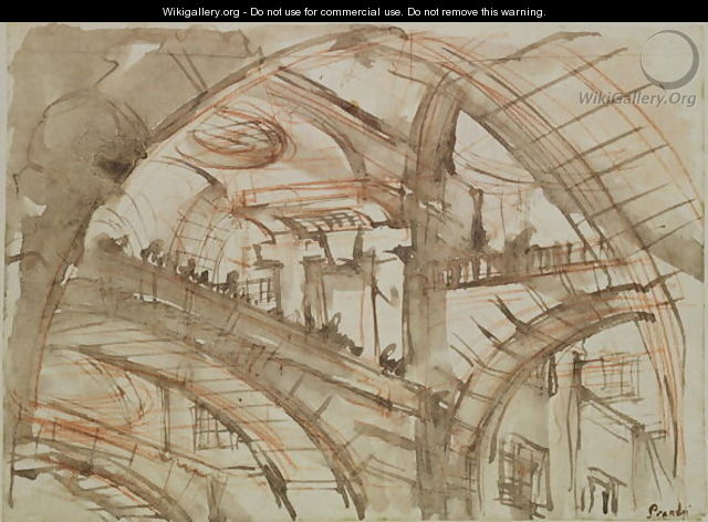Drawing of an Imaginary Prison - Giovanni Battista Piranesi