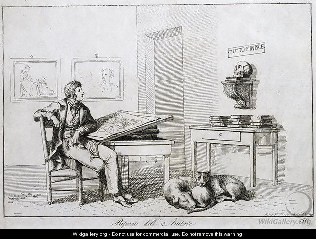 The Artists Rest, 1815 - Bartolomeo Pinelli