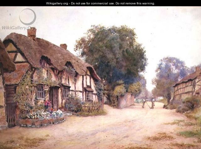 Gossiping, The Village Street, 1902 - Wilmot, R.W.S. Pilsbury