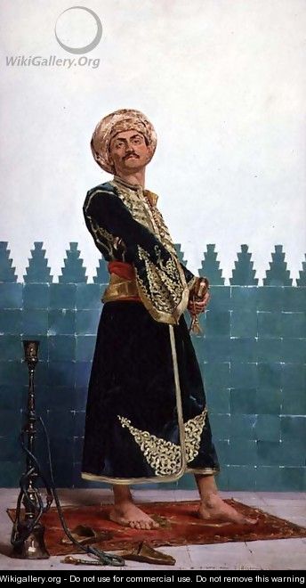 An Arab guard - Gustave Leon Antoine Marie Popelin