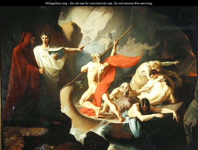 Charon Conveying the Souls of the Dead across the Styx, 1860 - Konstantin Petrovich Pomerantsev