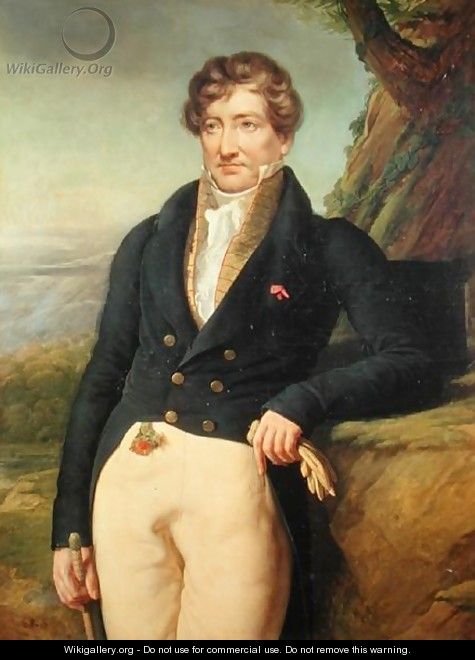 Portrait of the French Zoologist and Paleontologist, Georges Cuvier 1769-1832 - Marie Nicolas Ponce-Camus