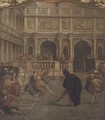 Masked Figures Dancing in front of the Loggetta - V. Ponga