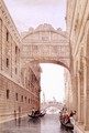 The Bridge of Sighs, Venice, engraved by Lefevre - (after) Pividor, Giovanni