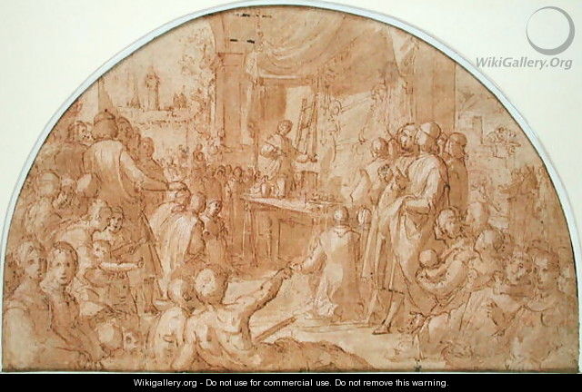 The Miracle of the Fresco of Santissima Annunziata, Florence, c.1600-12 - Bernardino Barbatelli Poccetti