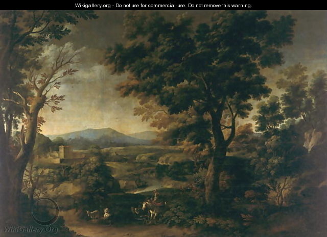 Landscape with Figures - Gaspard Dughet Poussin