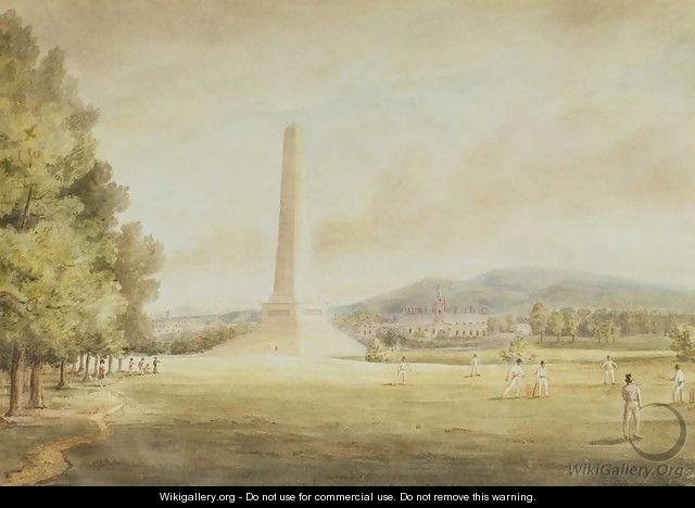 Cricket in Phoenix Park, Dublin, c.1835 - John Hardman Powell