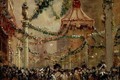 Decorations in St. Jamess Street for the Coronation of King George V, 1910 - George Hyde Pownall