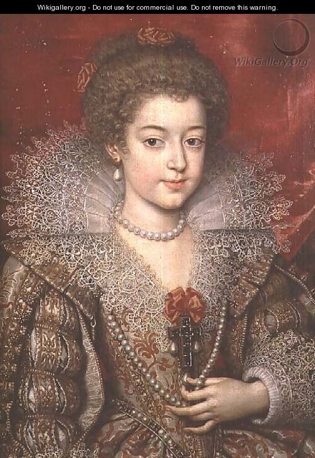 Portrait of the Infanta Anna - Frans, the Younger Pourbus