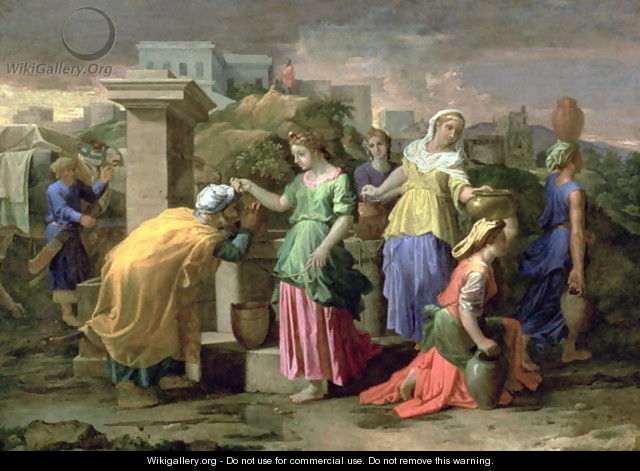 Eliezer and Rebecca at the Well, c.1660-65 - Nicolas Poussin