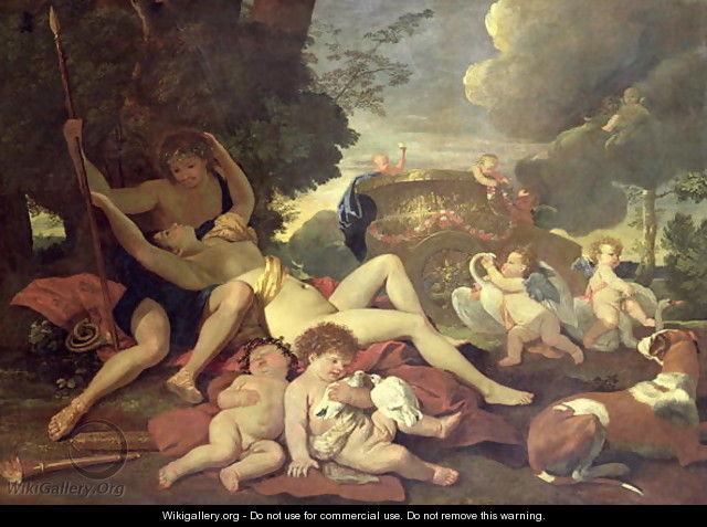 Venus and Adonis - Nicolas Poussin