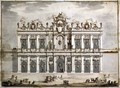 Design of a facade, probably for the Festa della Chinea of 1766 - Paolo Posi