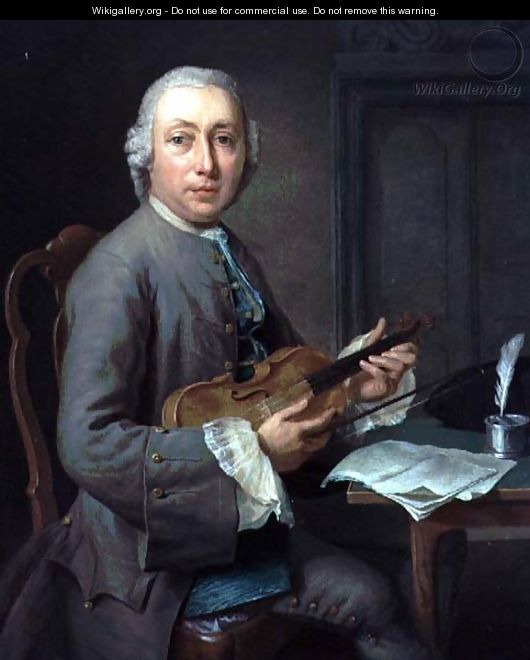 Man with a violin - Hendrik Pothoven