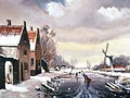 Skating in Winter - Johann Pottgiesser