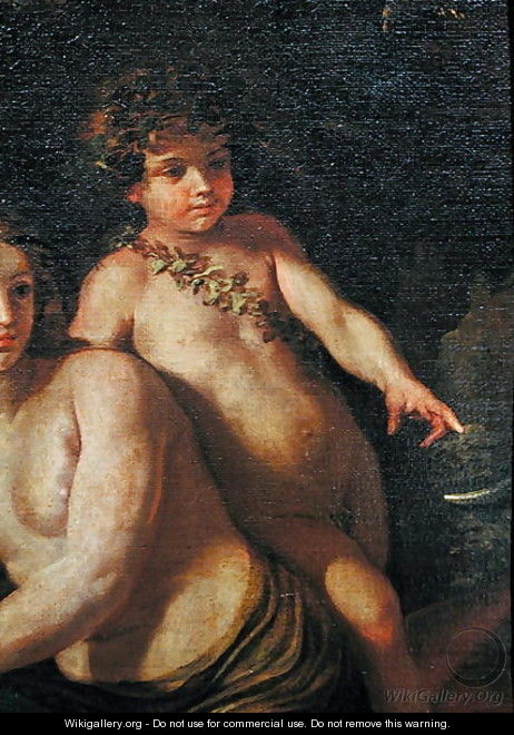 The Childhood of Bacchus detail of Bacchus as a young boy, c.1630 - Nicolas Poussin