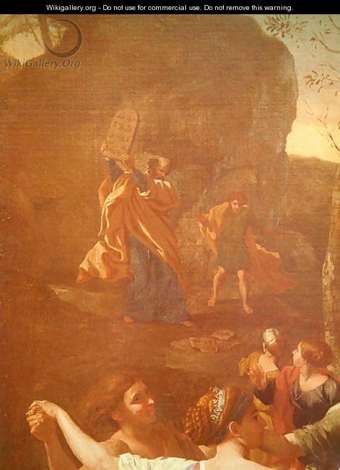 The Adoration of the Golden Calf, before 1634 3 - Nicolas Poussin