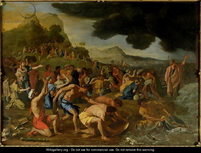 The Crossing of the Red Sea, c.1634 - Nicolas Poussin