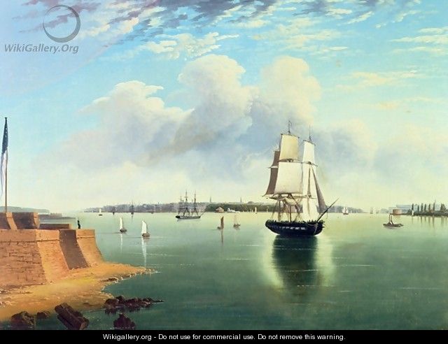 View of New York from Bedloes Island, 1867 - Joseph B. Pringle