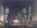 Interior of the Kitchen at Christ Church, illustration from the History of Oxford, engraved by F.C. Lewis 1779-1856 pub. by R. Ackermann, 1813 - (after) Pugin, Augustus Charles