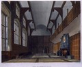 Hall of Charter House, from History of Charter House School', part of 'History of the Colleges, engraved by Daniel Havell 1785-1826 pub. by R. Ackermann, 1816 - (after) Pugin, Augustus Charles