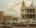 Funeral Procession of the late Viscount Nelson, from the Admiralty to St.Pauls, 9th January 1806, engraved by Merigot, pub. 1806 - (after) Pugin, Augustus Charles