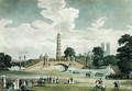 View of the Bridge and Pagoda, St. Jamess Park, Erected for the Grand Jubilee, In Celebration of the Peace, engraved by J. R. Hamble, 1814 - (after) Pugin, Augustus Charles