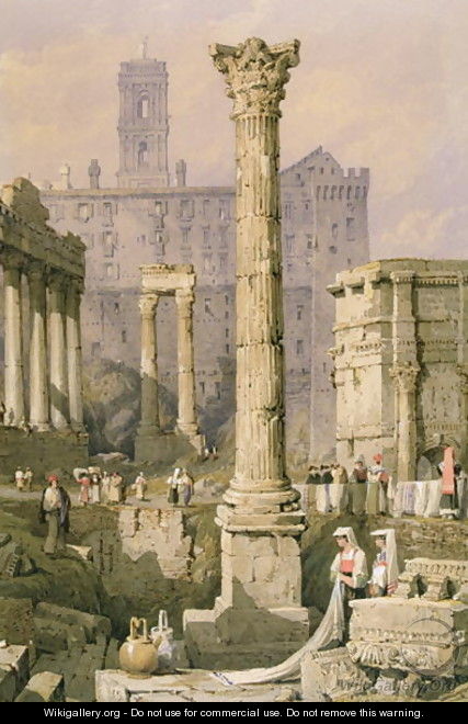 View of the Forum, Rome - Samuel Prout