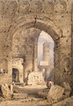 Temple of Peace, Roman Forum, 1825-50 - Samuel Prout