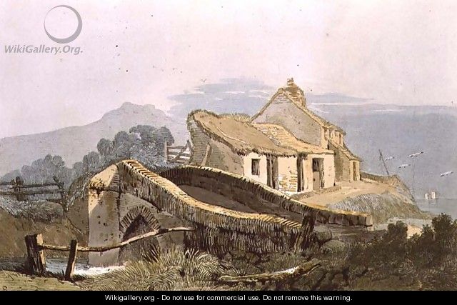 Looe, Cornwall, from Village Scenery - Samuel Prout