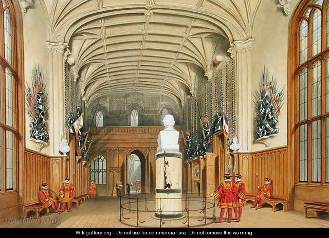 The Guard Chamber, Windsor Castle, 1838 - James Baker Pyne