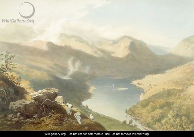 Grasmere from Langdale Fell, from The English Lake District, 1853 - James Baker Pyne