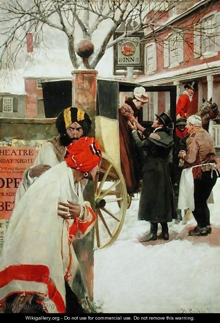 Upon the Last Stage of the Journey, They Stopped for Dinner at a Tavern or The Spies, from The Price of Blood by Howard Pyle - Howard Pyle