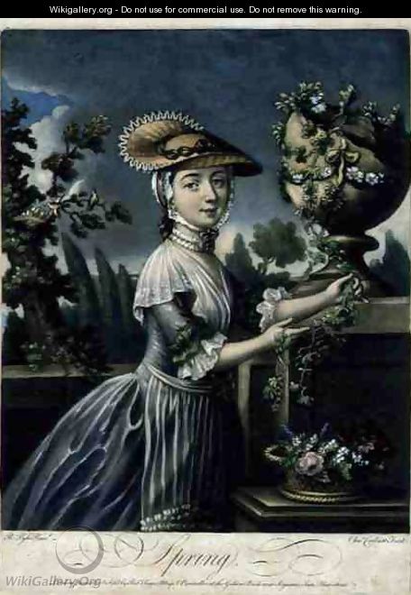Spring, engraved by C. Corbutt Richard Purcell fl.1746-66, pub. by Robert Sayer, c.1760 - (after) Pyle, Robert