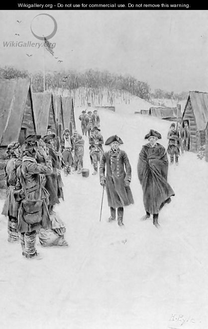 Washington and Steuben at Valley Forge, published in Harpers Magazine, July 1896 - Howard Pyle