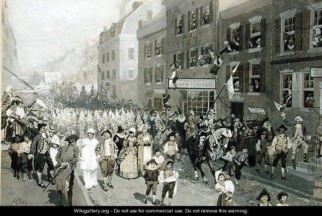 Carnival, Philadelphia, 1778 - Howard Pyle
