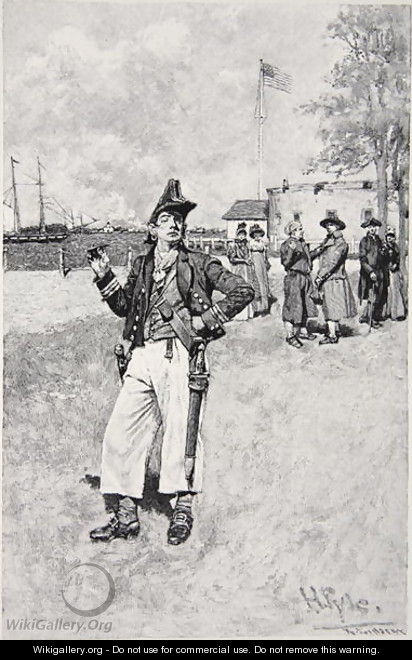 A Privateersman ashore, published in 1810 - Howard Pyle