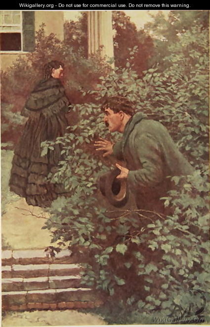 She was continually beset by Spies - Howard Pyle