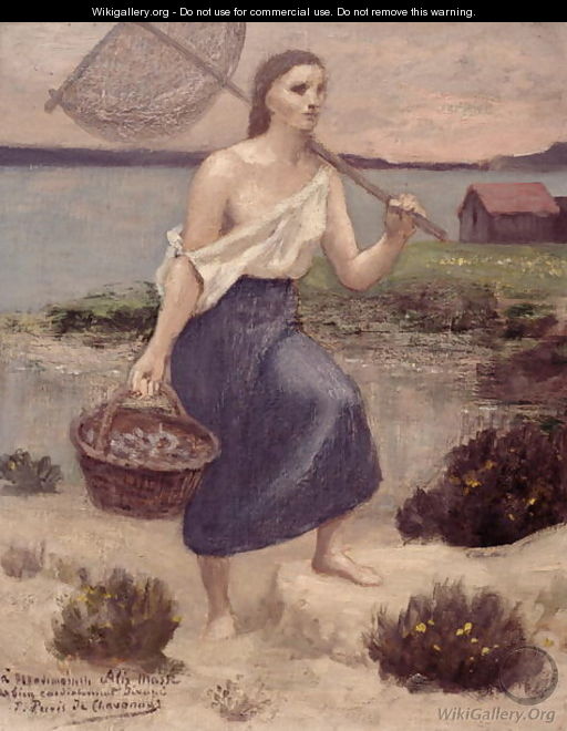 The Fisherwoman - Pierre-Cecile Puvis de Chavannes