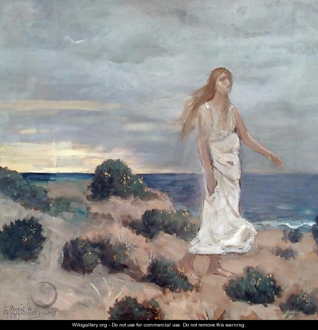 Woman by the Sea, 1887 - Pierre-Cecile Puvis de Chavannes