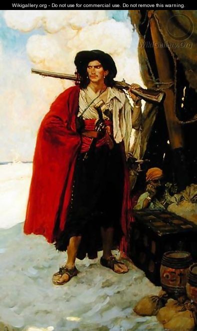 The Buccaneer Was a Picturesque Fellow, from The Fate of Treasure Town by Howard Pyle, published in Harpers Monthly Magazine, December 1905 - Howard Pyle