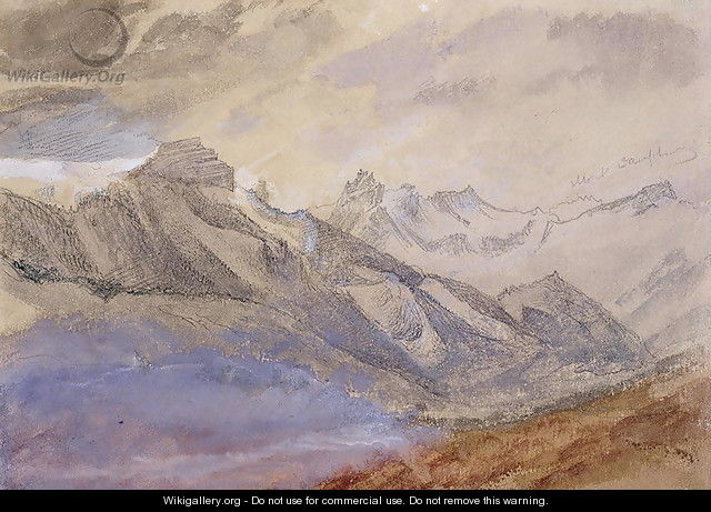 Mont Dauphiny, near Chartreuse - John Ruskin