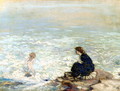 Mother and Child at the Waters Edge - George William Russell