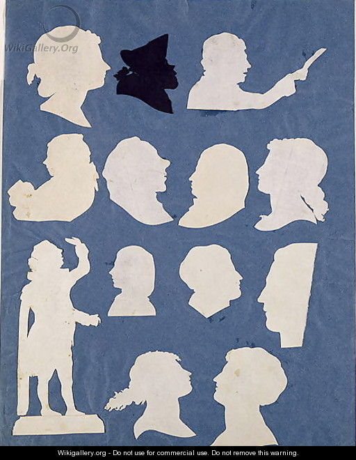 Study of Profiles and an Orator - Philipp Otto Runge