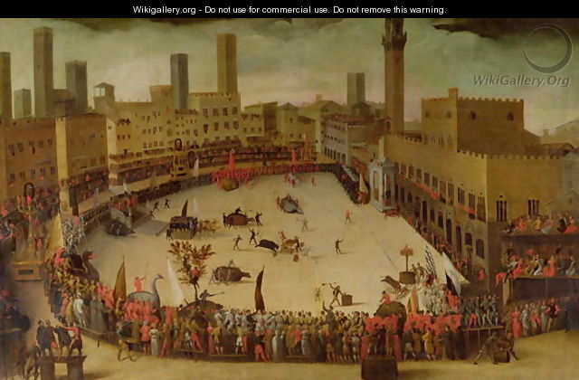 A Festa in the Campo del Campo, Siena, 1597 - Vincenzo Rustici