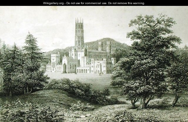South-west view of Fonthill Abbey, engraved by T. Higham, 1823 - (after) Rutter, J.