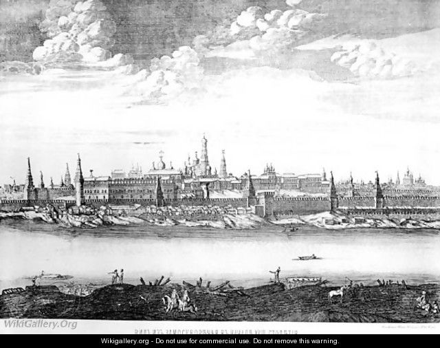 Moscow, plate 19 from Views of Palaces, Churches and Buildings, 1886 - Anonymous Artist